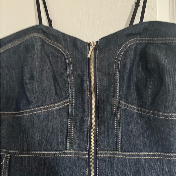 Denim Strapless Dress. Top 19” length 27”. it does stretch - Picture 3 of 10